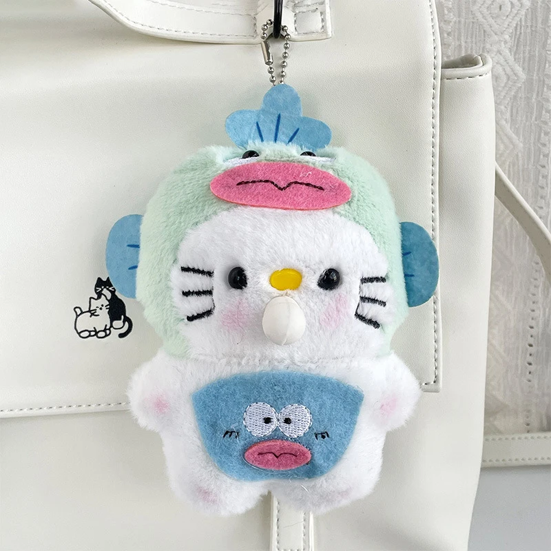 

Креативные плюшевые игрушки Sanrio с пузырьками, котенок, Мультяшные аниме мягкие куклы, кулон, кавайные мягкие игрушки для подарка на день рождения