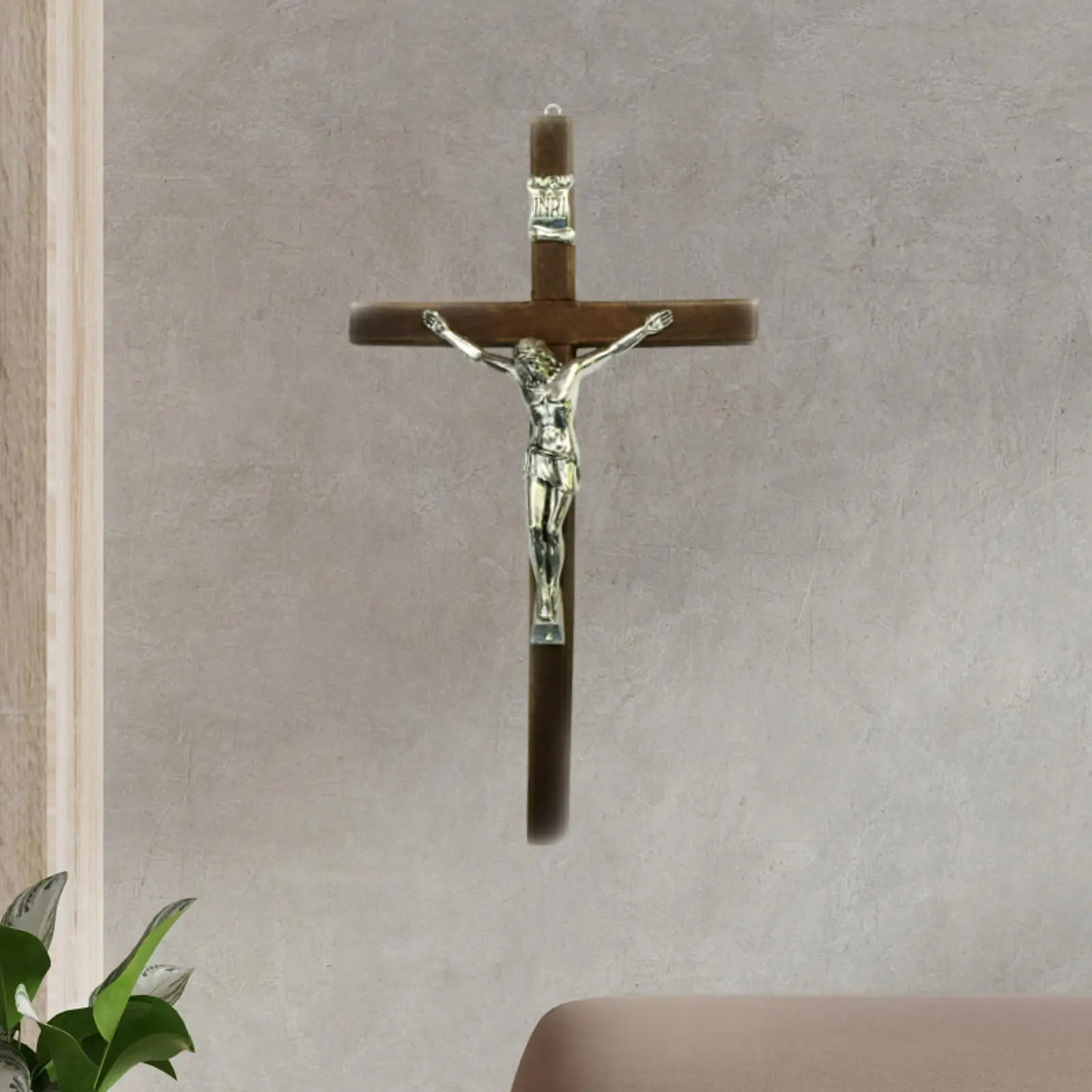 Wall Crucifix Cross Religious Statue Jesus Cross Wall Hanging Ornament for Office Entrance Living Room Thanksgiving Devout Gift Wall Crucifix Cross Religious Statue Jesus Cross Wall Hanging Ornament for Office Entrance Living Room Thanksgiving Devout Gift