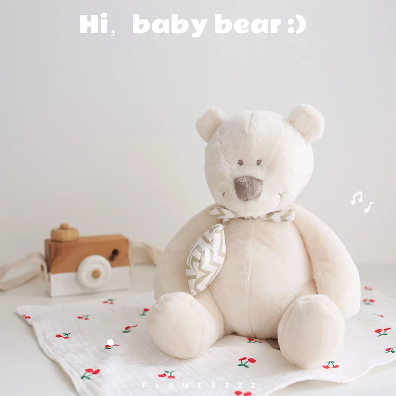 

20cm Soft Cream Bears Stuffed High Quality Classic White Teddy Bear Plush Toys Cute Baby Appease Dolls Lovely Gift for Children