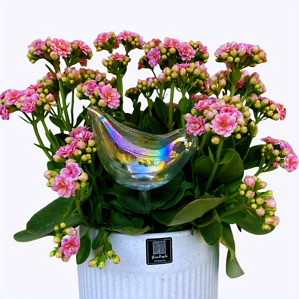 1pc, Bird Glass Watering Device, Automatic Drip Water Plant Potted Watering Device, Creative Lazy Artifact, Drip Water