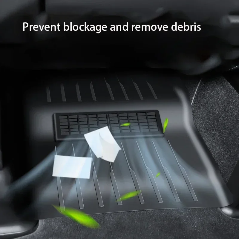 2PCS Seat Under Outlet Hood Underseat Vent Protection Cover Air Outlet Anti Blocking Shell for Tesla Model Y 2020-23 Accessories