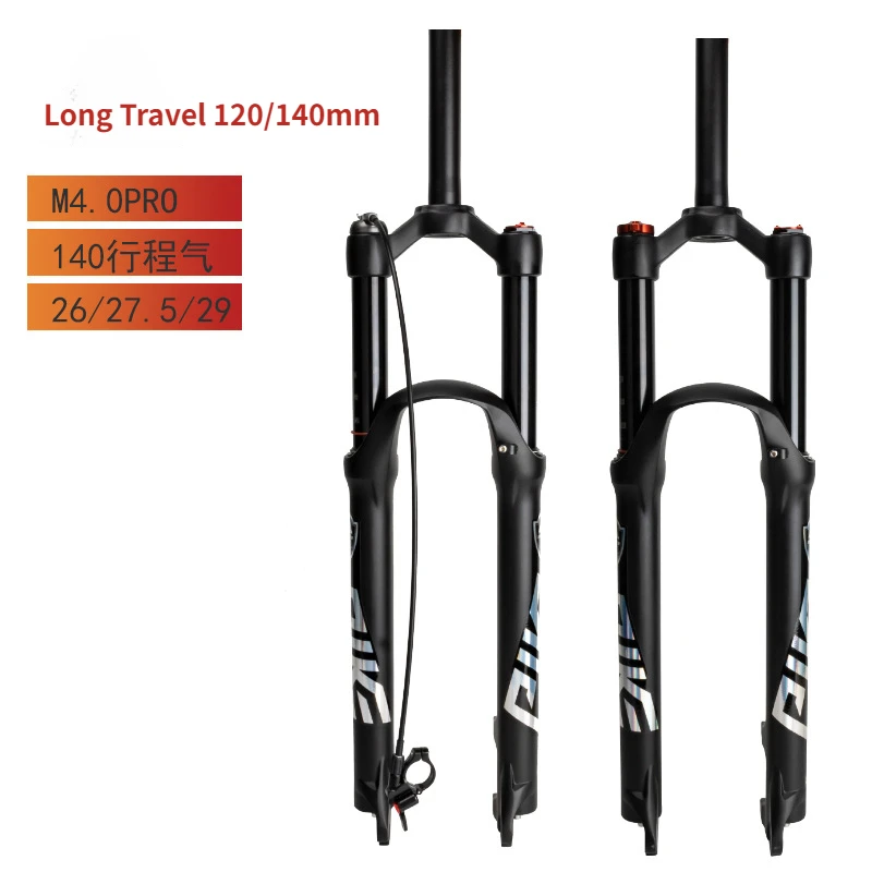 

Suspension Air Fork 26/27.5"/29" MTB Bicycle XC Long Travel 140mm Knob/Remote QR Disc Brake Magnesium Aluminium Alloy Bike Forks