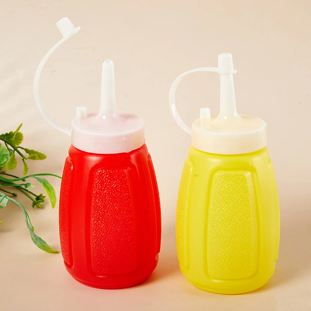 1/3pcs PE Condiment Squeeze Bottles for Ketchup Mustard Mayo Hot Sauces  Olive Oil Bottles Kitchen Gadget