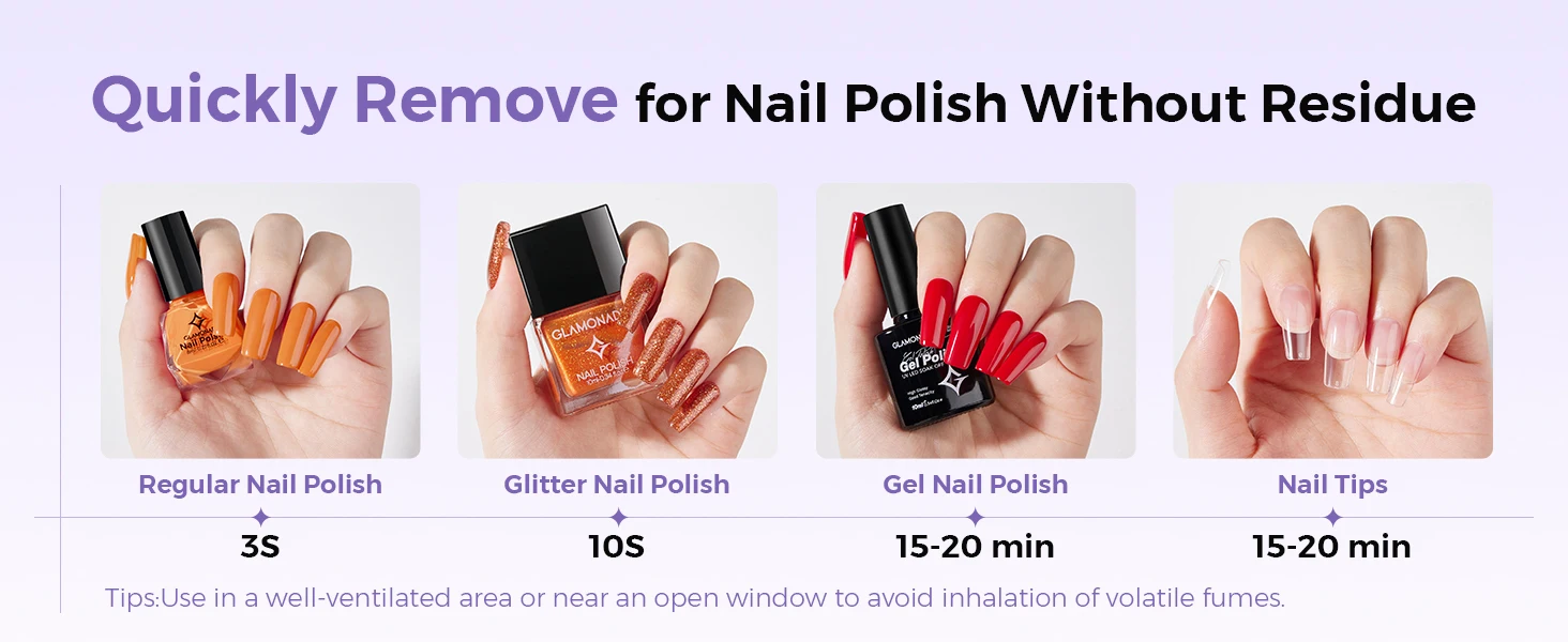 Professioneller Soak-Off Gel-Nagellackentferner Angereichert mit Natürlichem Traubenkernöl für Gel-Acryl-Nagelkleber Dip-Puder – Detail 22