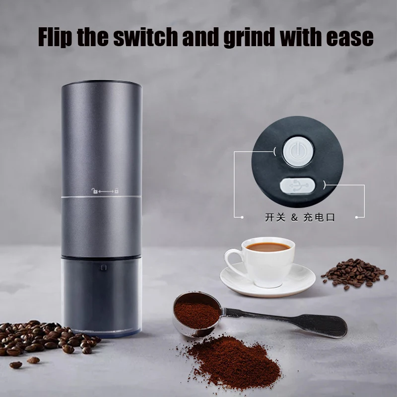 

USB Charging Electric Coffee Grinder Portable High Quality Mill With Double Bearing Positioning NEW Upgrade