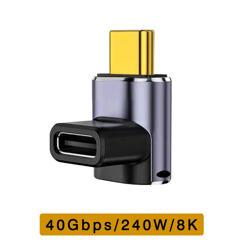 Enhanced USB4 Adapter - High-Speed Type C Male to Female Extension Converter