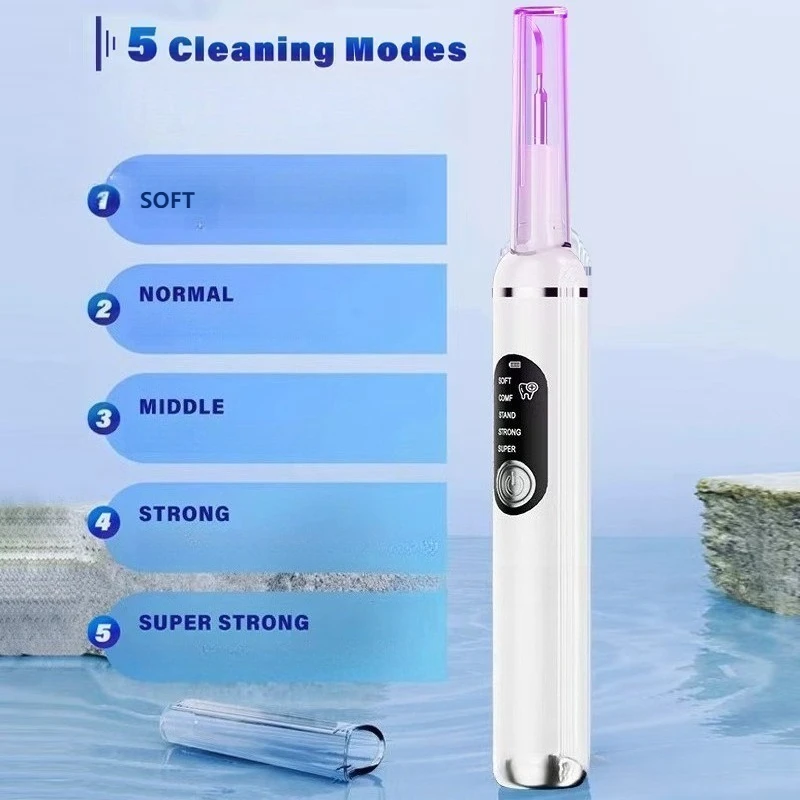 Pet Dog Dental Calculus Remover Pet Ultrasonic Scrubber Dog Tooth Flusher Oral Cleaning Device Cat Sonic Luxury Clean Supplies