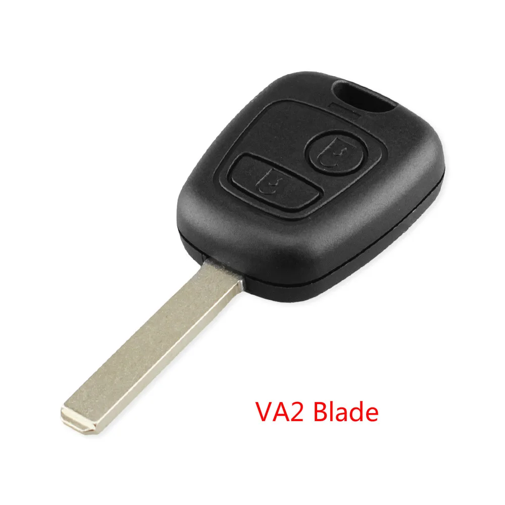 Автомобильный пульт Dandkey Корпус ключа для Peugeot 307 107 207 407 для Citroen C2 C3 Xsara Remote 2 чехол для ключей с кнопками, пустая крышка, лезвие HU83/VA2