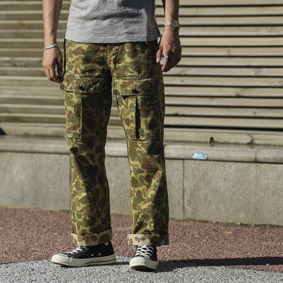 Bronson Modified Army M-43 Frog Skin Camo Pants Herringbone Twill