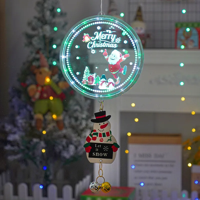 

Living Room Decoration Fairy Room Atmosphere Decorative Supplies Christmas Decorations Christmas New Year 3D Lamp Sucker Lamp