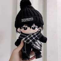 Cool Handsome Fashion Trend Clothes Set 20cm Plush Cotton Stuffed Doll No Attribute Costume Accessories Outfit Birthday Gift 2
