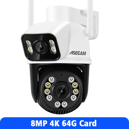 8MP 4K Wifi Camera PTZ Dual Screen AI Human Detection Auto Tracking Outdoor ONVIF CCTV Security Surveillance Camera ICSee - Image 7
