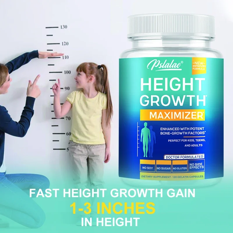 

Height Growth Maximizer - Natural Height Increase Capsule Supplement - Growth Capsules Containing Calcium To Promote Bone Growth