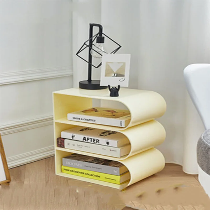 Acrylic Magazine Shelf Desktop Modern Simple Living Room Floor Storage Shelf Books, Newspapers And Materials Coffee Table