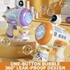 Fully Automatic Bubble Blowing Machine Children's Handheld Gun Gatling 2023 New Boys and Girls' Toy Electric Popular Online 1