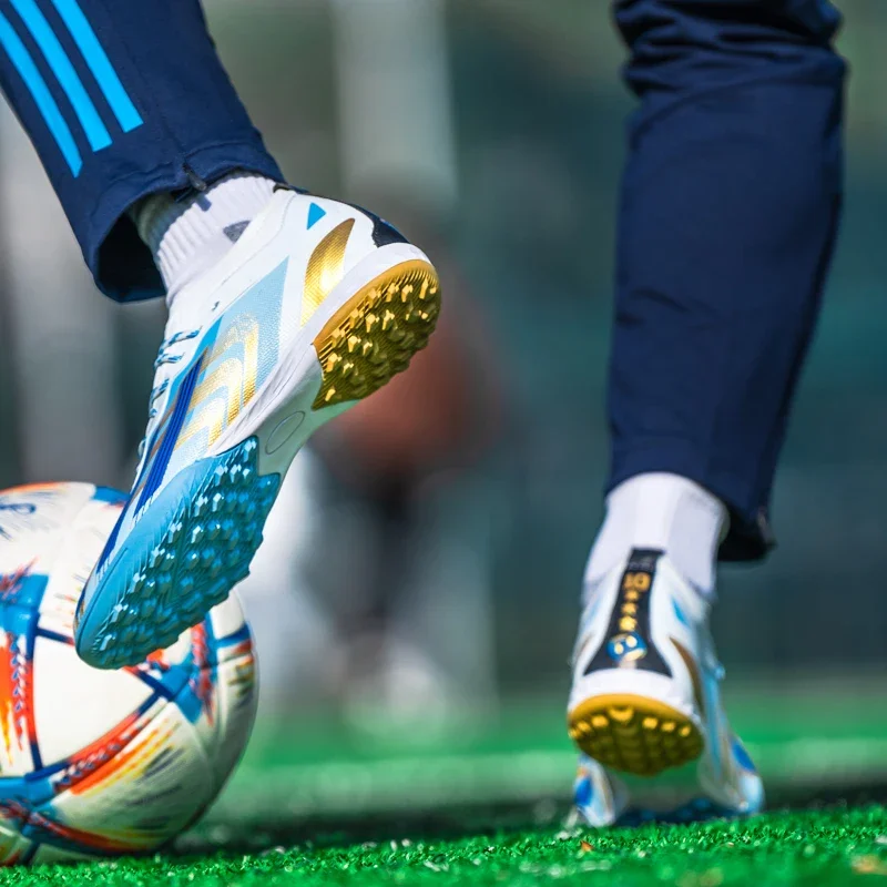 Football shoes ultralight mens non-slip turf soccer cleats for kids training