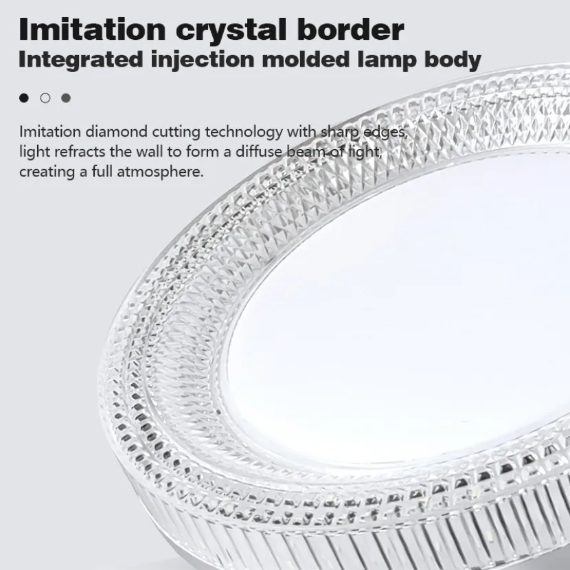 Circular LED Ceiling Light Modern Creative Crystal Light Living Room Bedroom Corridor Interior Decoration Light AC85-265V - Image 5