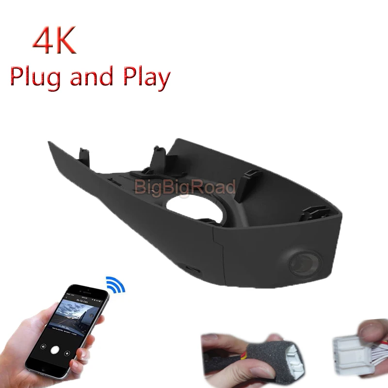 

4K Plug And Play Car Wifi DVR Video Recorder Dash Camera FHD 2160P For Cadillac XT5 2020 2021 XT6 2019 2020 2021 2022