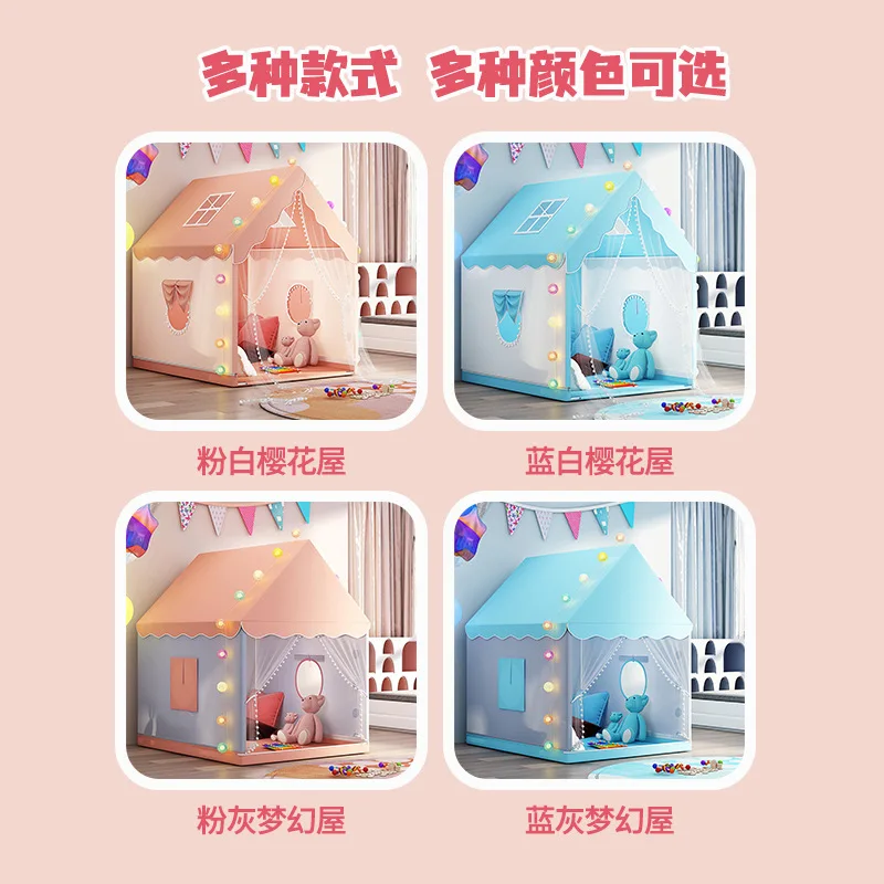 Indoor Folding Kids Tents Tipi Baby Play House Girls Princess Castle Child Room Toy House Kid Bed Game Large Children Toy Tents