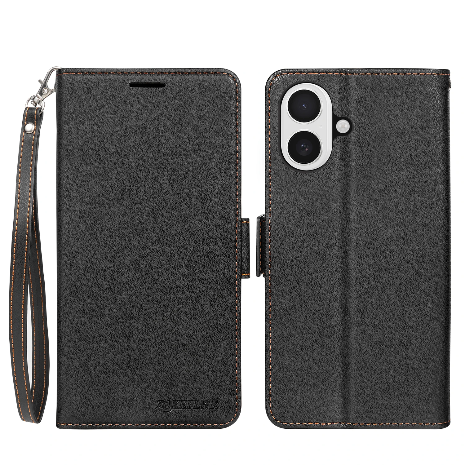 Leather Magnetic Flip Wallet Case with Card Slots and Shockproof Design