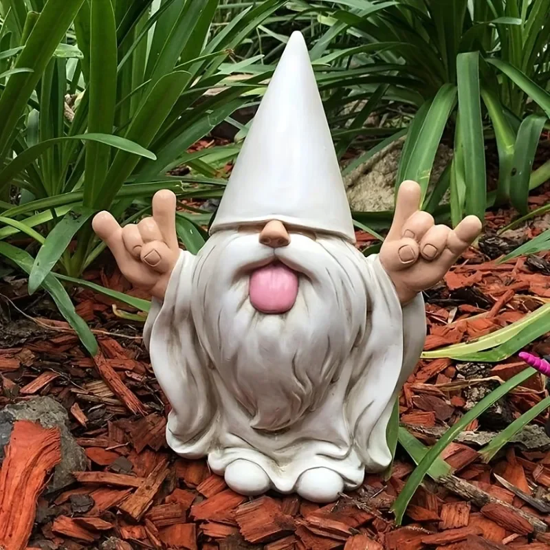 1pc Outdoor Rocking Chair Gnome Garden Statue Resin Decoration Design Ornament ornament crafts miniature ornament resin ornaments miniature figurines resin crafts