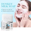 ZOZU Donkey Milk Body Hair Facial Soap Face Wash Foam Facial Cleanser Body Skin Cleaning Moisturizing Brightening Handmade Soap 1