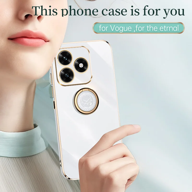 Elegant Plating Fashion Silicone Phone Case - Shockproof Luxury Back Cover