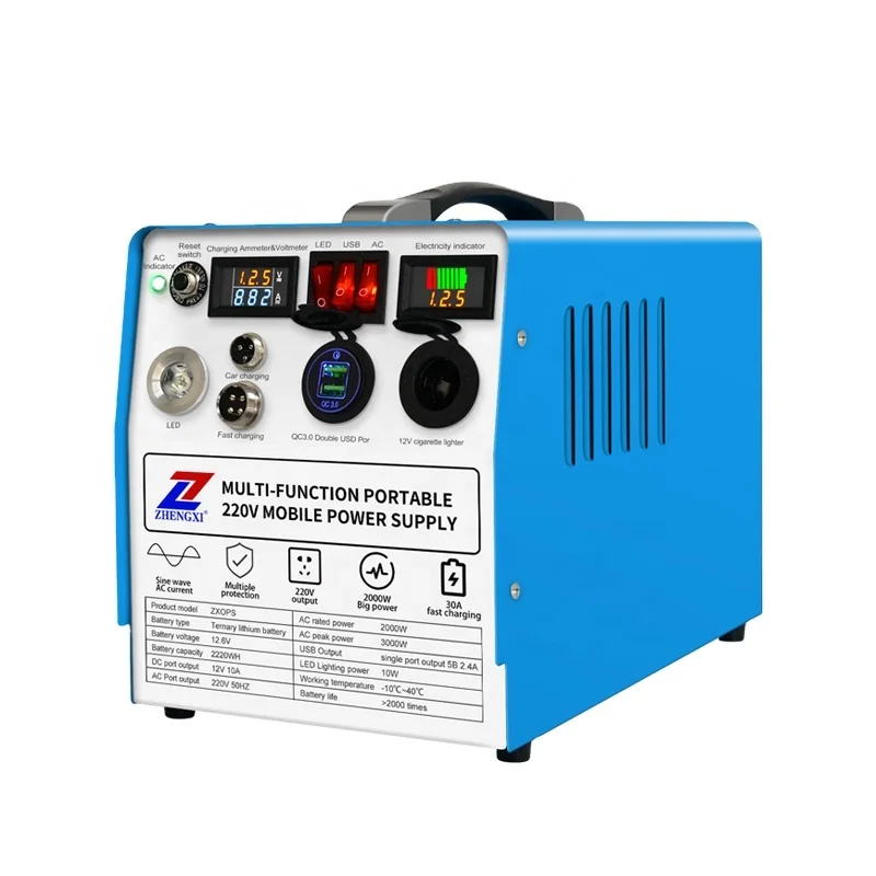 La Migliore Vendita Di Fornitura Di Fabbrica Generatore Solare Portatile 2000W Uso Domestico Stazione Di Energia Solare Generatore Di Energia Solare 2