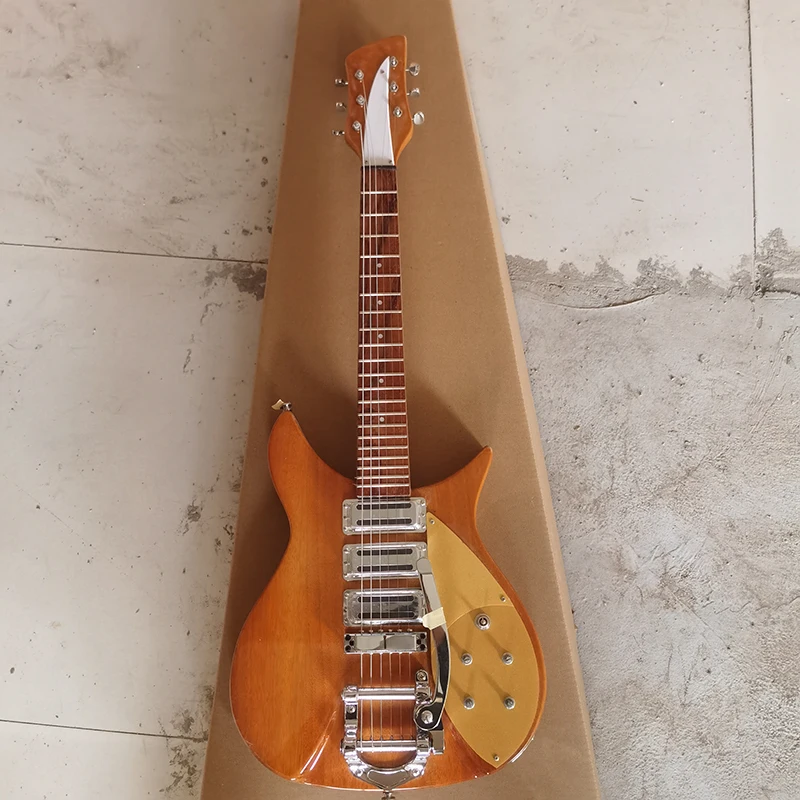 Chitarra Elettrica Rickenbacker 325 Di Alta Qualità, Ponte Del Sistema Vibrato, Pickup In Tre Pezzi, Chitarra In Legno Originale