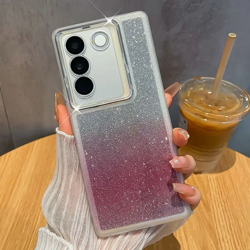 Shiny V27 PRO For VIVO V27E V29 Y15S Y20 Y22S Y02 Y21 Y21S Y33S Y16 Y35 Y78 Case Soft Silicone Cover_voghion.com