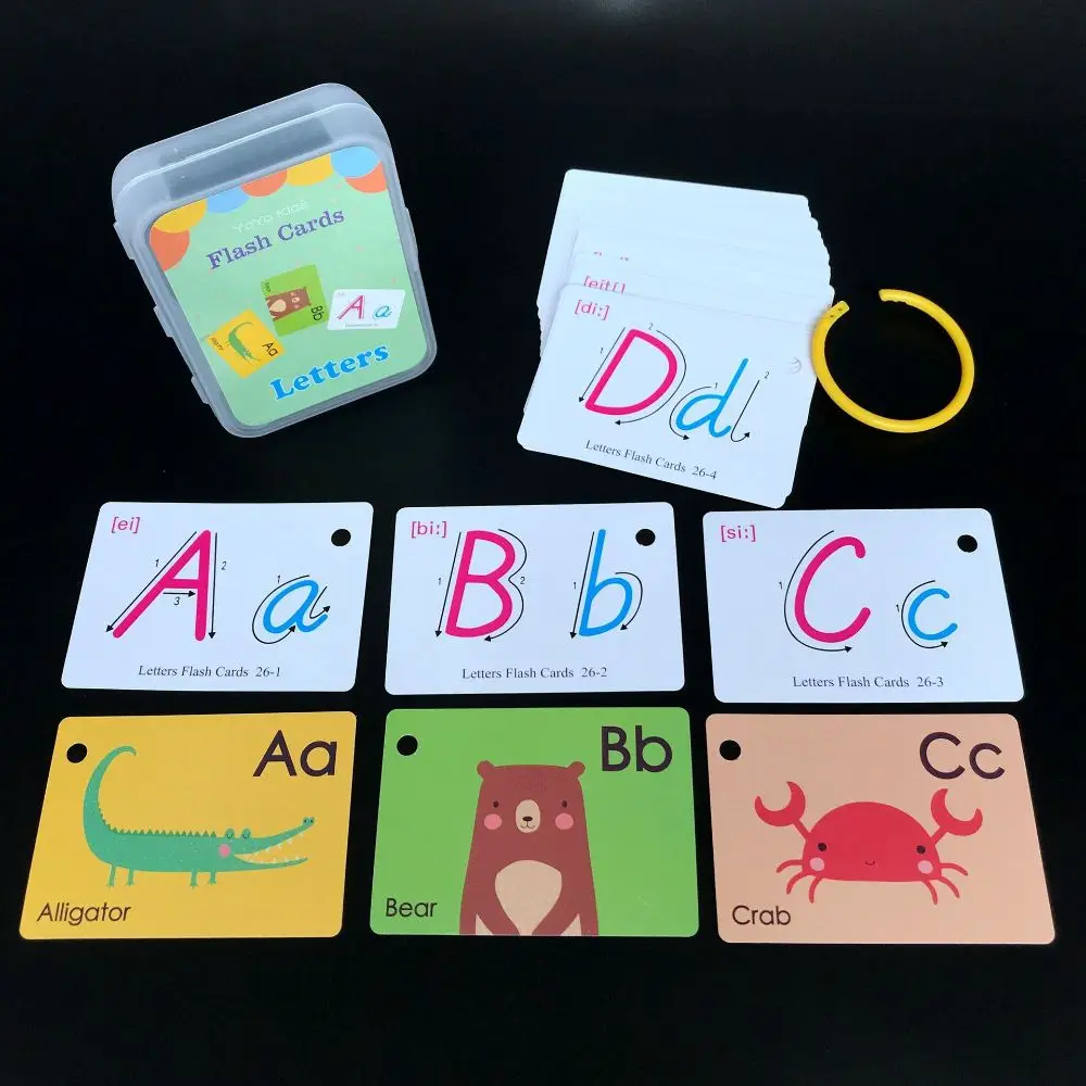 

Flash Cards for Children Memory Training Early Learning English Flash Card Fruit Alphabet Shape Pattern Learning Educational Toy