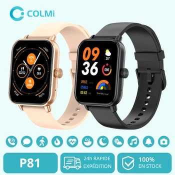 COLMI P81 appel vocal montre intelligente Ultra 1.9 pouces écran 24H moniteur de santé plus de 100 Modes sportifs, Bluetooth Smartwatch hommes femmes