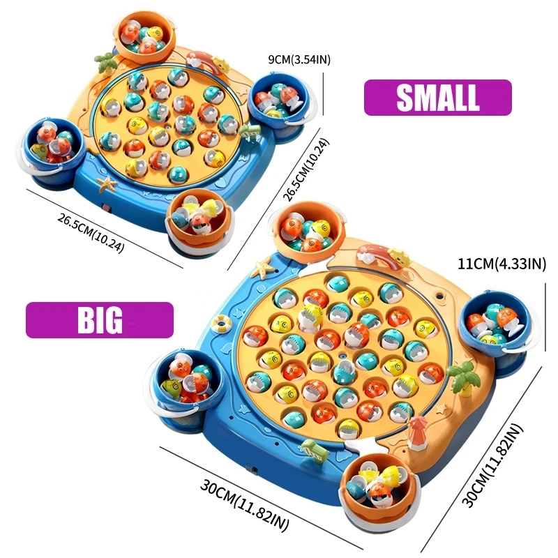 Electric Magnetic Fishing With Music Toys for Boys Imitate Fish Rod Children Magnet Game Education Girl 3 Year Free ShippingGift