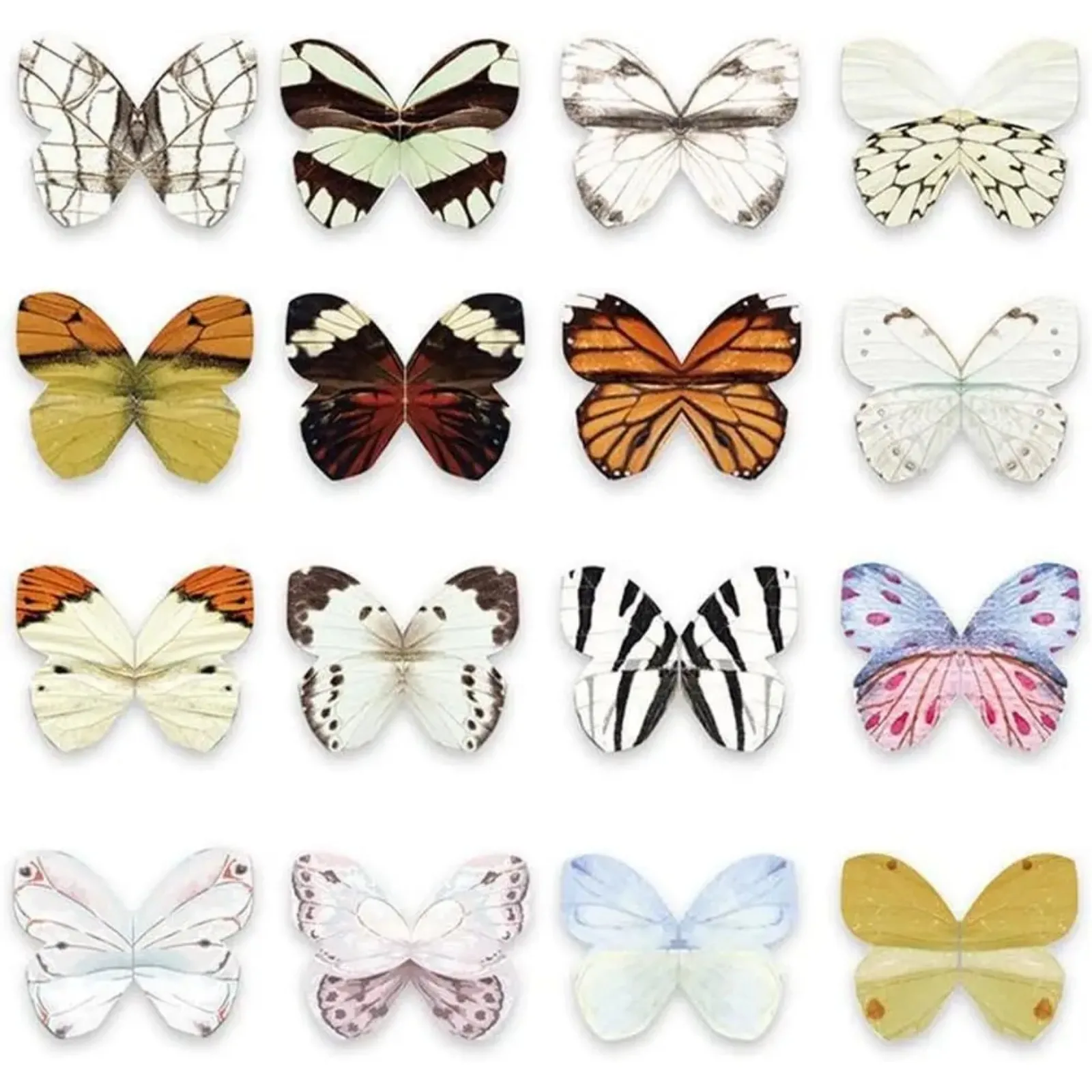 4pcs Cartoon Magnetic Bookmarks Cute Butterfly Shape Student Reading Accessory Marks Book Page Clip Creative Stationery Supplies magnetic bookmark bookmarks stationery supplies