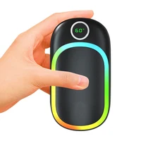 10000mAh USB Rechargeable Outdoor Hand Heater with Digital Screen Hand Warmers Power Bank Electric Handwarmers 2 in 1 with Light 1