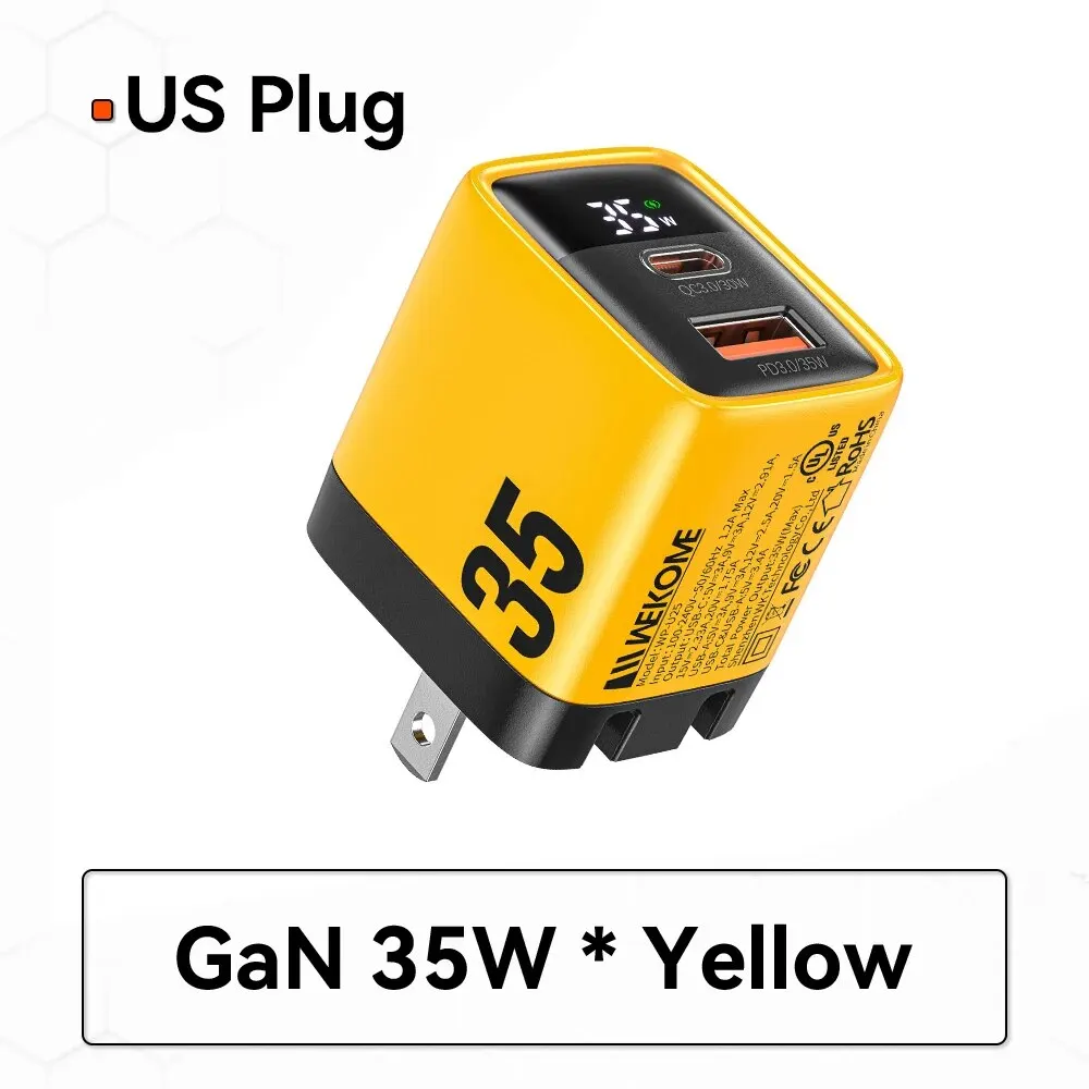 Yellow US Plug