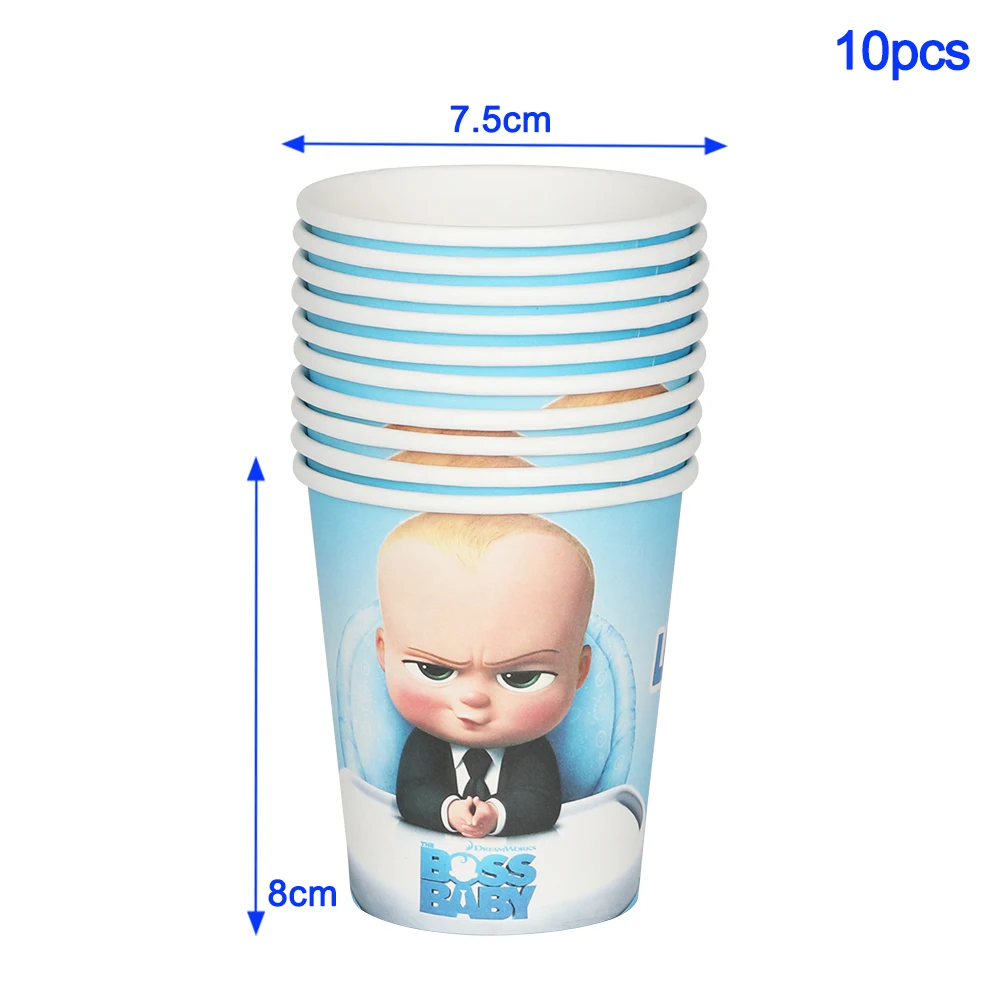 Hochwertige Baby Boss Junge Geburtstag Party Ballon Dekoration Geschirr Set Baby Dusche Hintergrund Maske Hut Komplette Feier – Detail 8