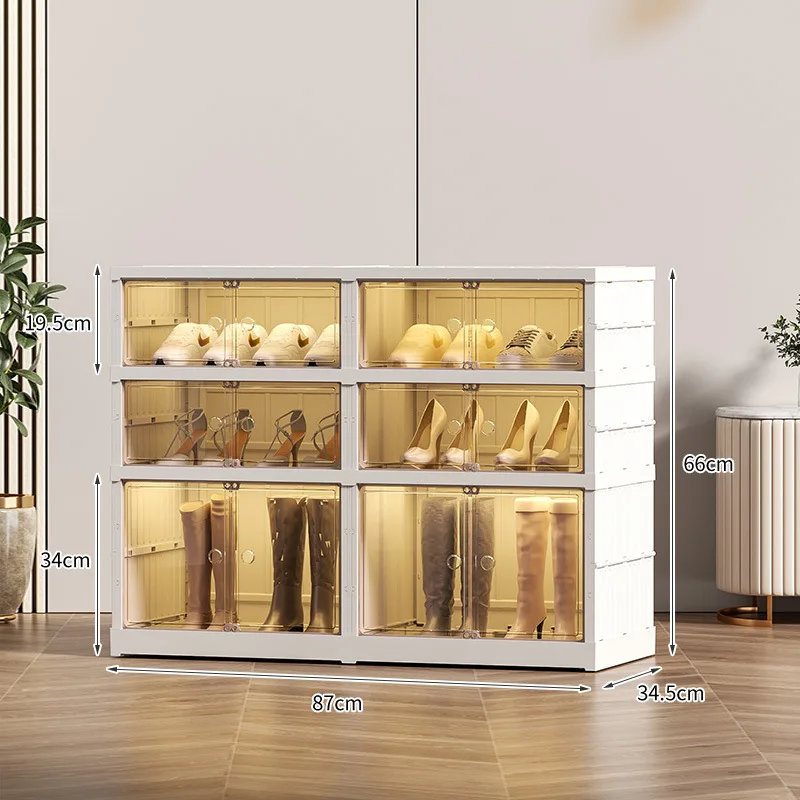 ZHANGJINYISHOP2016 Zapatero plegable para almacenamiento de zapatos,  organizador de zapatos, muebles para el hogar, a prueba de polvo, estantes  de