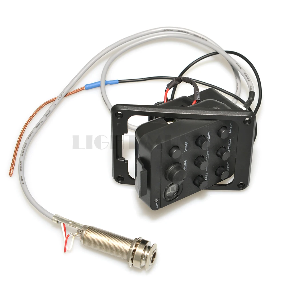 5Pcs 많이 Presys 301 4 밴드 어쿠스틱 기타 픽업 (튜너 포함) 마이크 블렌드 프리 앰프 EQ 비트 보드 (소프트 피에조 201 ISYS + VT1 포함)