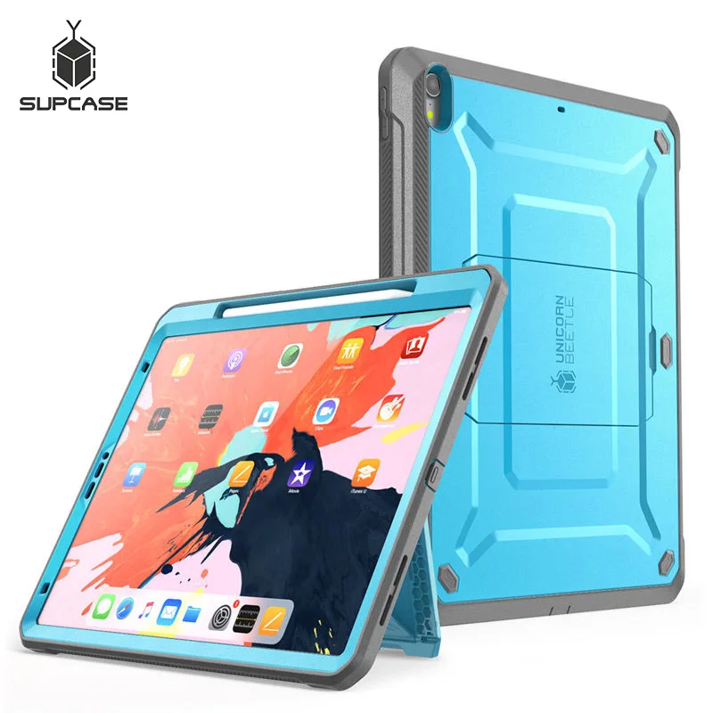 

For iPad Pro 12.9 Case (2018) Compatible Apple Pencil SUPCASE UB PRO Full-body Cover with Built-in Screen Protector & Kickstand
