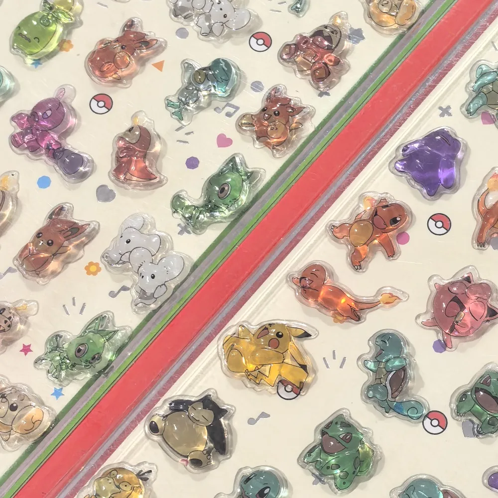 핫 카툰 3D 엠보싱 스티커  데칼 DIY 저널 장식 보상 스티커