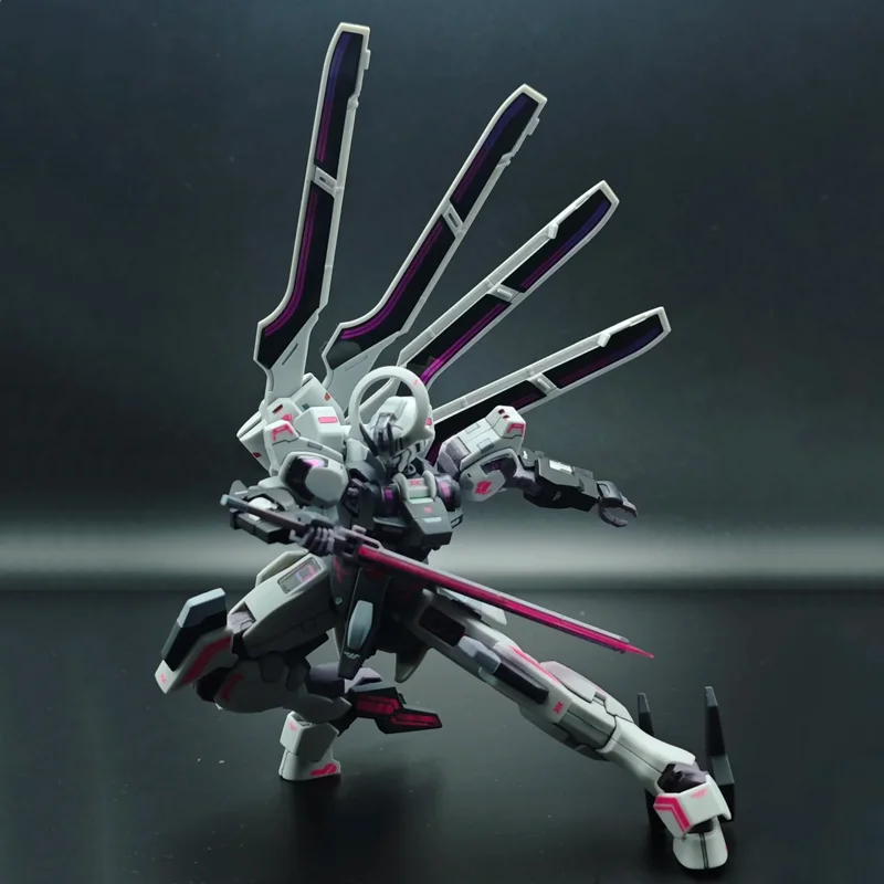 HG 1/144 Schwarzette The Witch From Mercurys Mech Bausatz-Modellbausätze Actionfiguren Desktop-Ornament Puppe Jungen-Puzzle-Spielzeug Geschenk