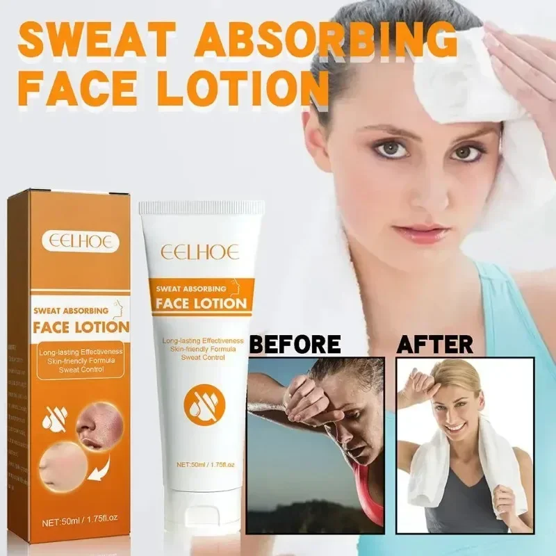 얼굴 땀 방지 땀 방지 땀 방지 및 오일 컨트롤 로션, 스테이 드라이 페이스 로션, 50ml