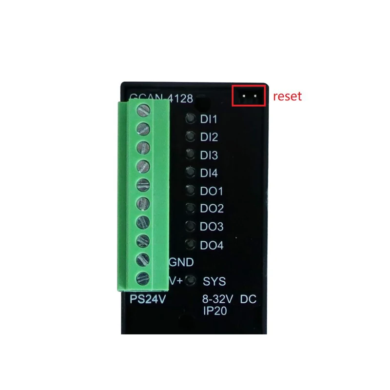GCAN-4128 CAN / CANopen  IO-4DI, 4DO   