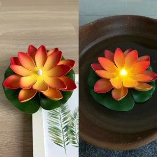 LED Lotus Night Lamp - Floating Water Sensor Flower for Elegant Garden and Home Decor