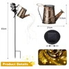 Solar Lights Outdoor Solar Watering Can Light Solar Garden Lights Waterproof Metal Hanging Lantern Fairy Garden Decor Outside 2