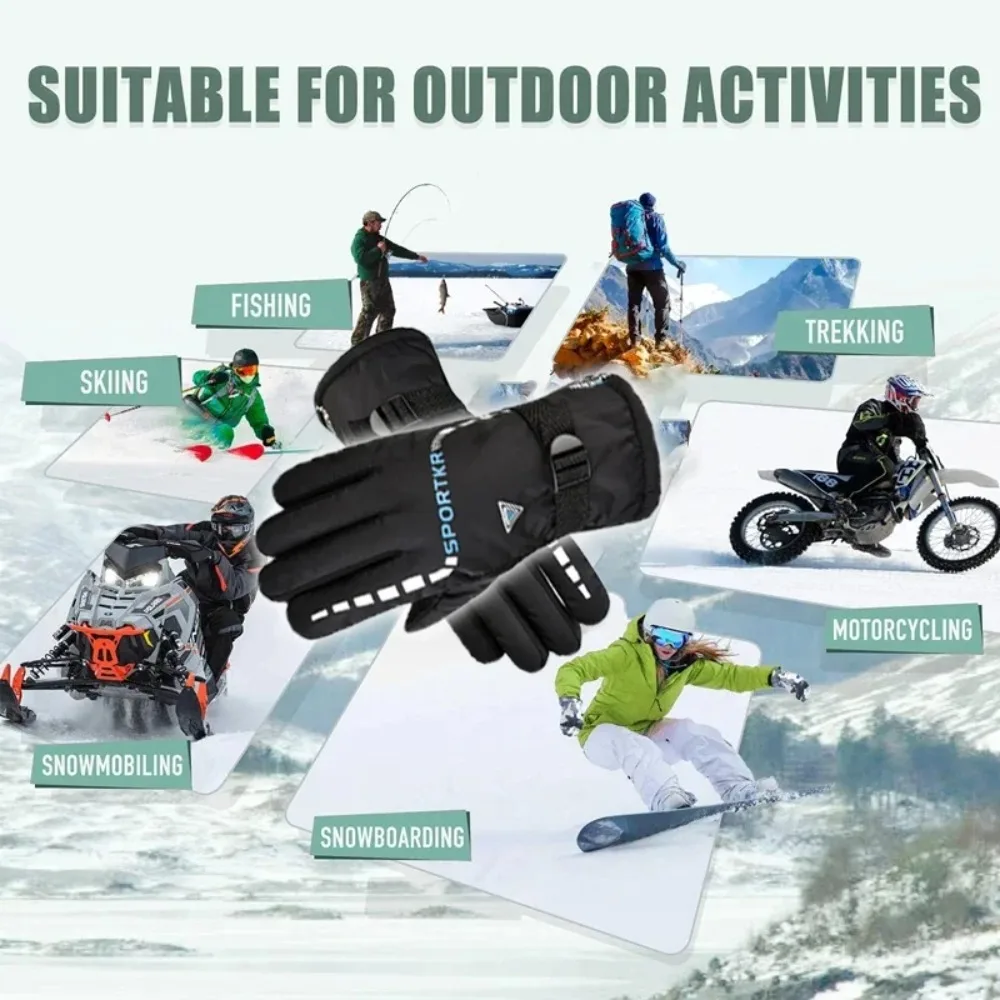 Riding gloves - Waterproof and anti-slip - Suitable for outdoor activities - For riding motorcycles - 4