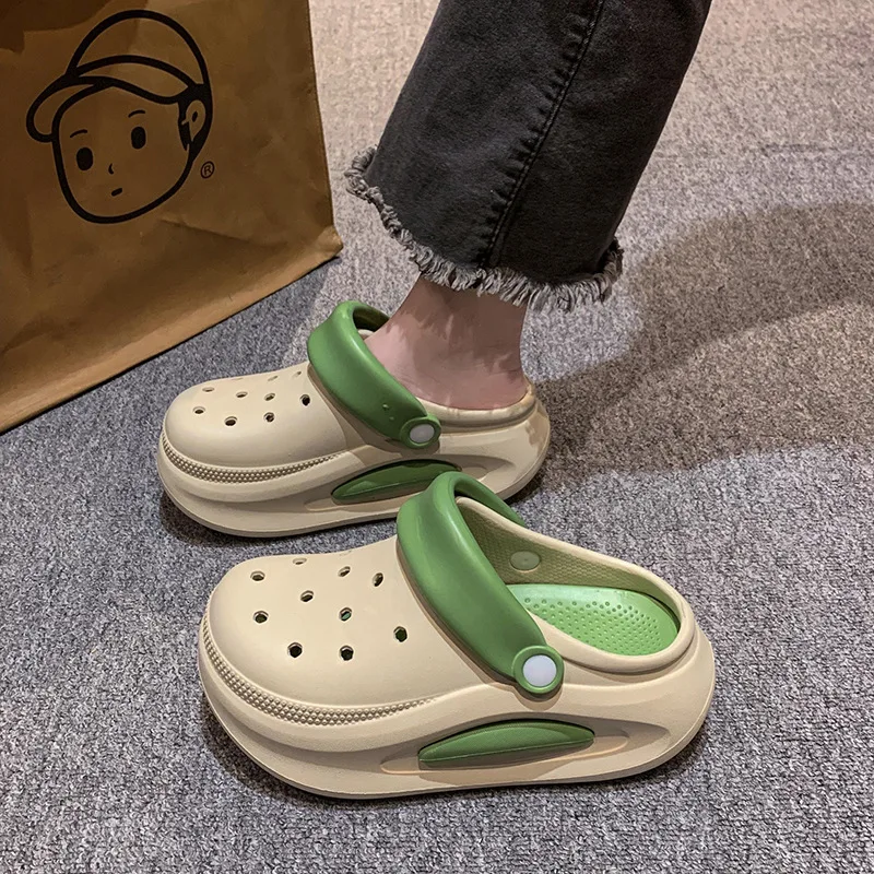 

Сланцы женские на низкой платформе, роскошные Шлепанцы из искусственной кожи, плоская подошва, с открытым носком, обувь в римском стиле, модель 2024 C, 2024