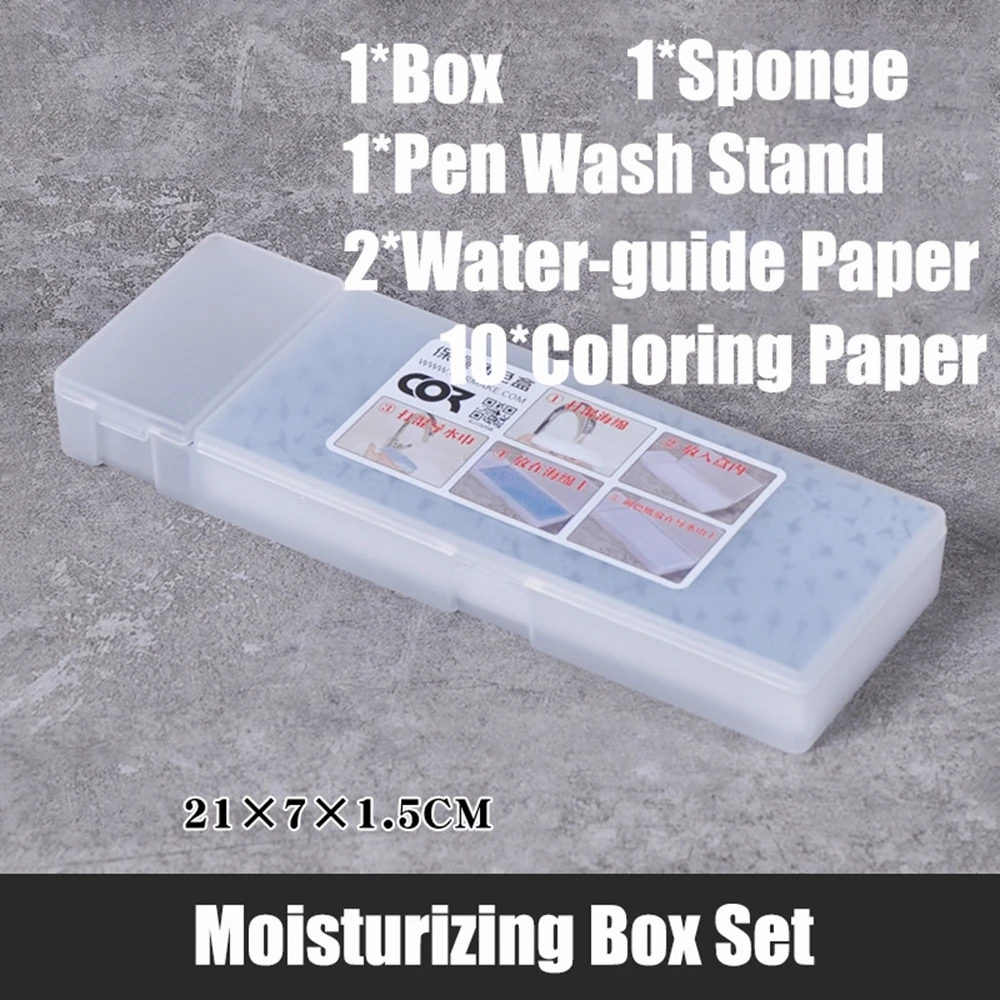 Nasspalette für Acrylmalerei, Modellfärbung, nasses Tablett, Farbzubehör, Farbhalter hält nass für Miniaturen, Farbmodellierung – Detail 8
