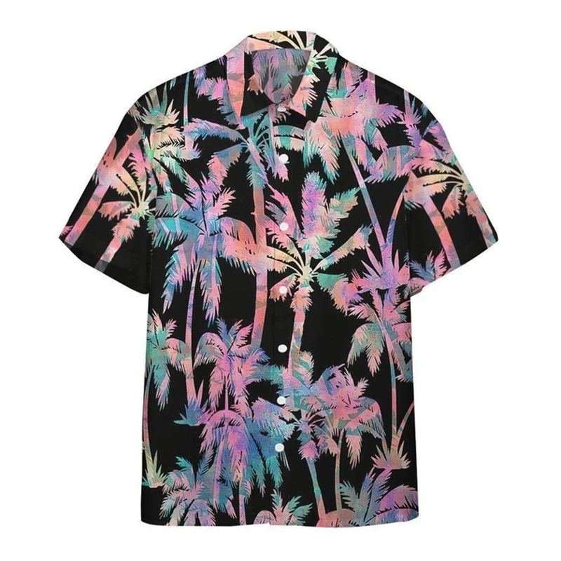 thumbnail image 1 of Camisa hawaiana divertida para hombre, estampado 3D, blusa hawaiana holgada de verano para playa, blusa informal de manga corta con solapa, ropa de calle para hombre, 1 of 5